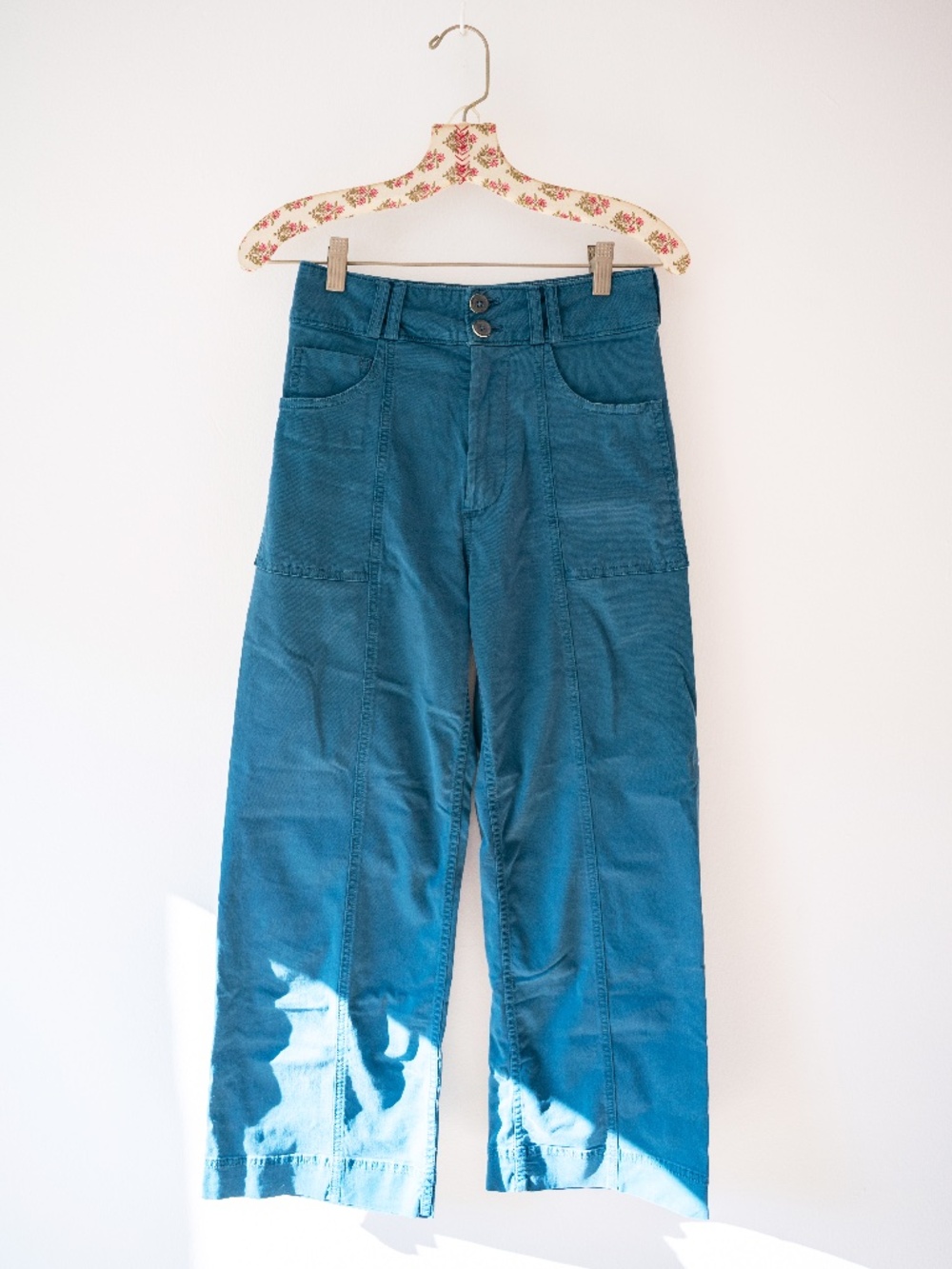 Pilcro The Skipper Seamed High-Rise Crop Wide-Leg Pants